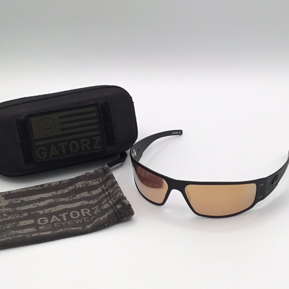 Gatorz Magnum Gold Mirrored Polarized Sunglasses